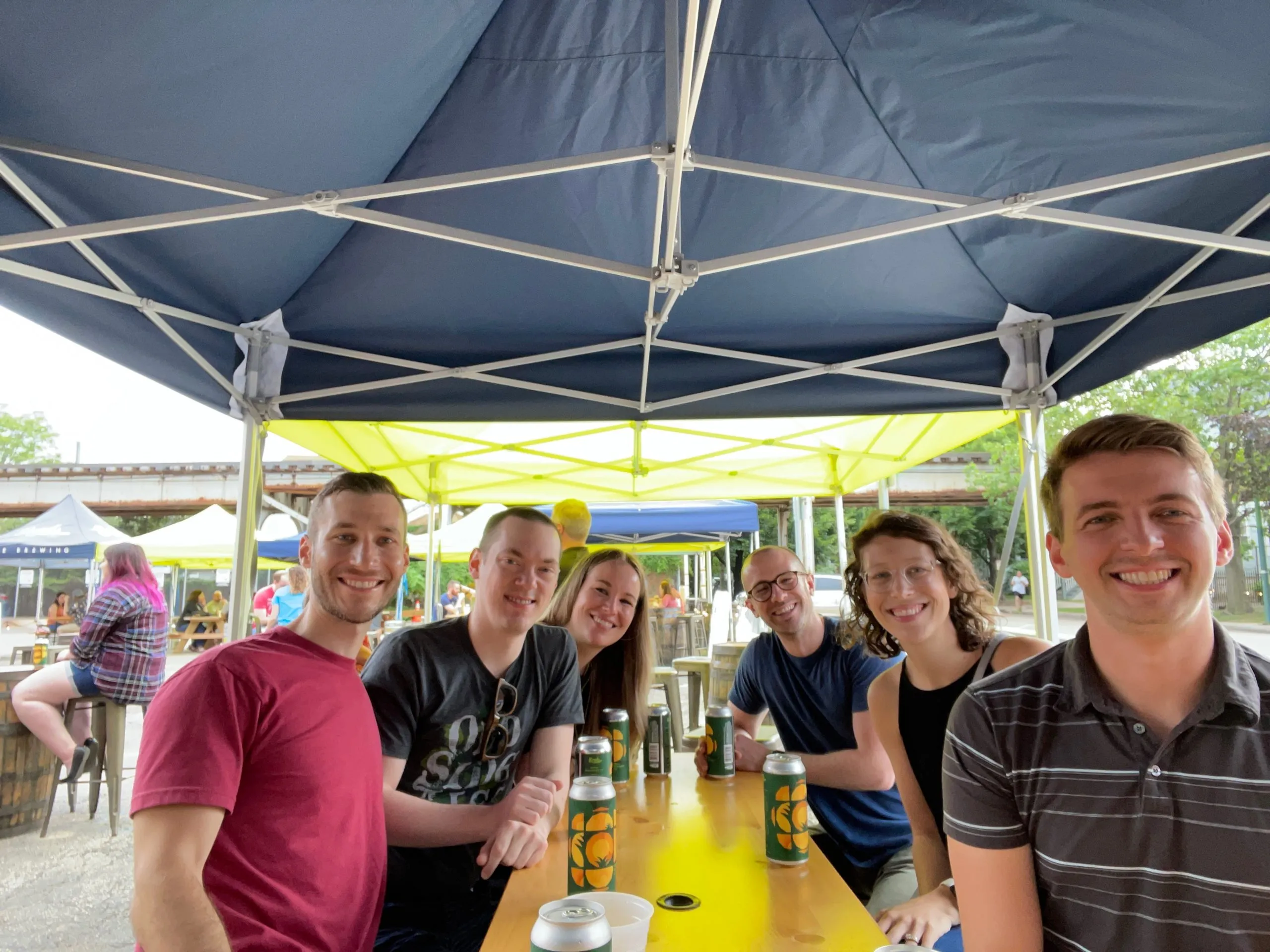 More beers on the Begyle back patio