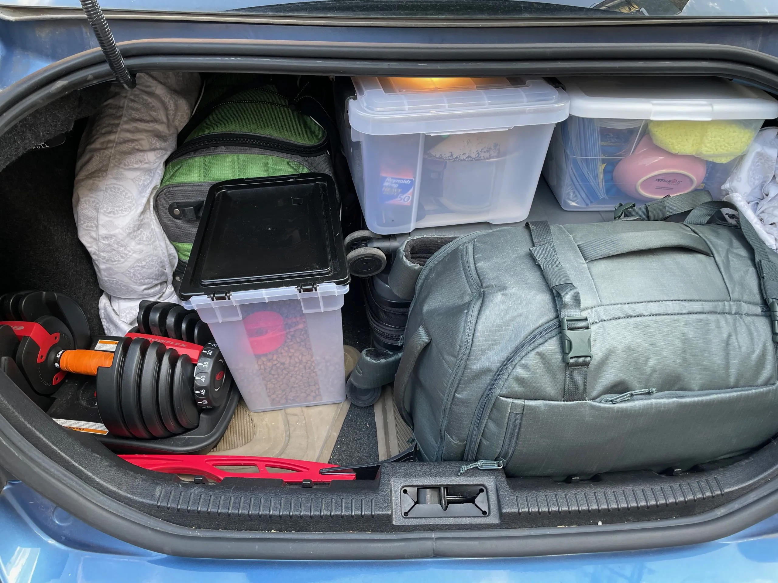 Packing up the car!