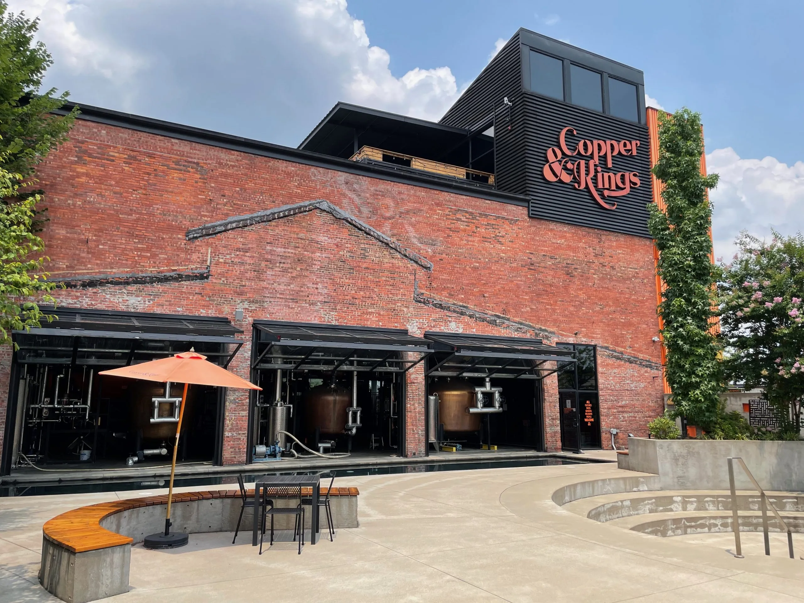 Outdoor area – great place to have a brandy cocktail!